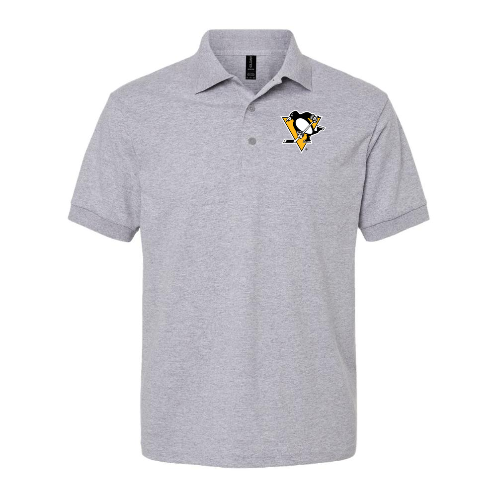 Men's Pittsburgh Penguins Dry Blend Polo - Gray