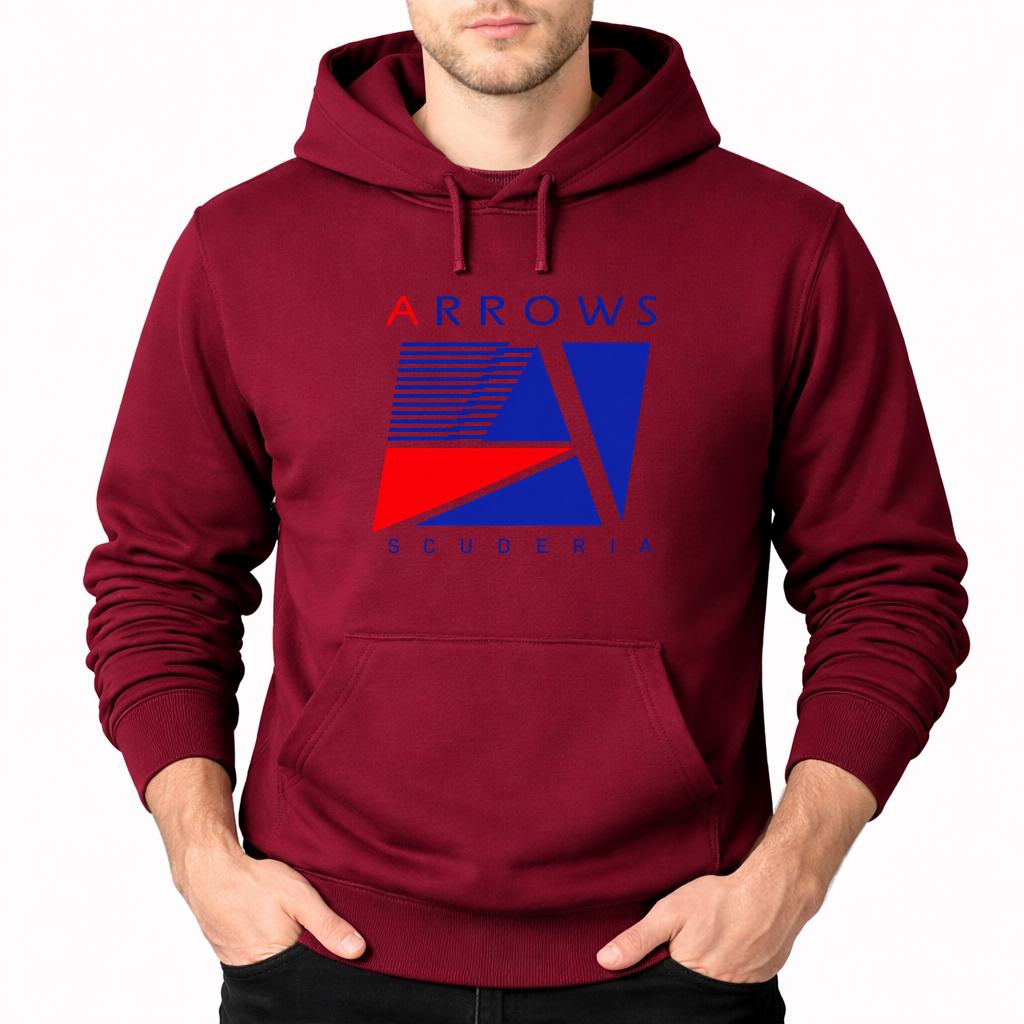 Men's Arrows F1 Team Pullover Hoodie - Burgundy