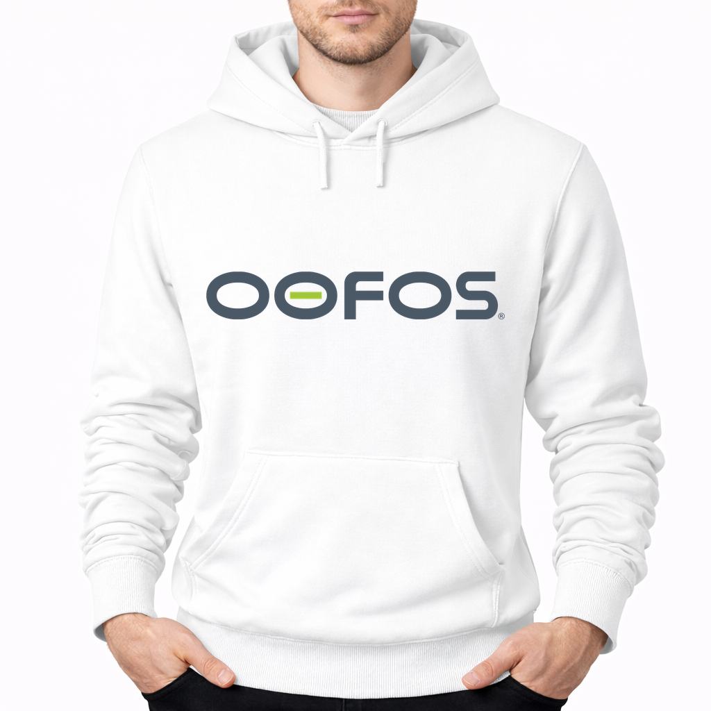 Men's Oofos Pullover Hoodie - White