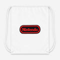 Nintendo Embroidery Drawstring Bag - White