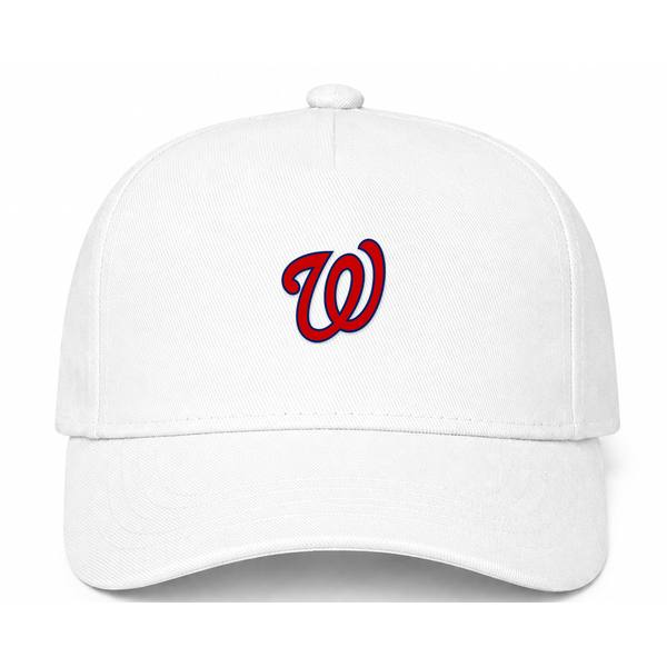 Washington Nationals MLB Logo White Dad Baseball Cap Hat