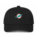 Miami Dolphins NFL Logo Black Dad Baseball Cap Hat
