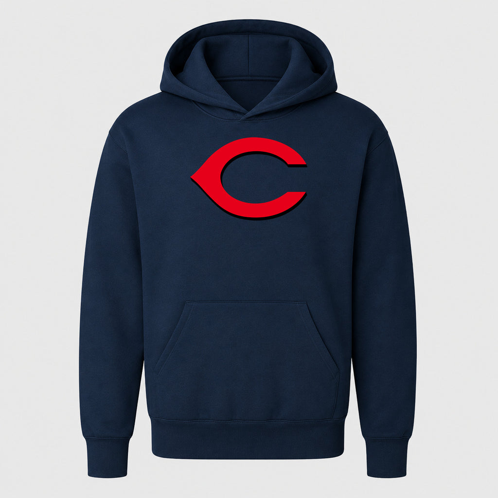 Youth Cincinnati Reds Pullover Hoodie - Navy