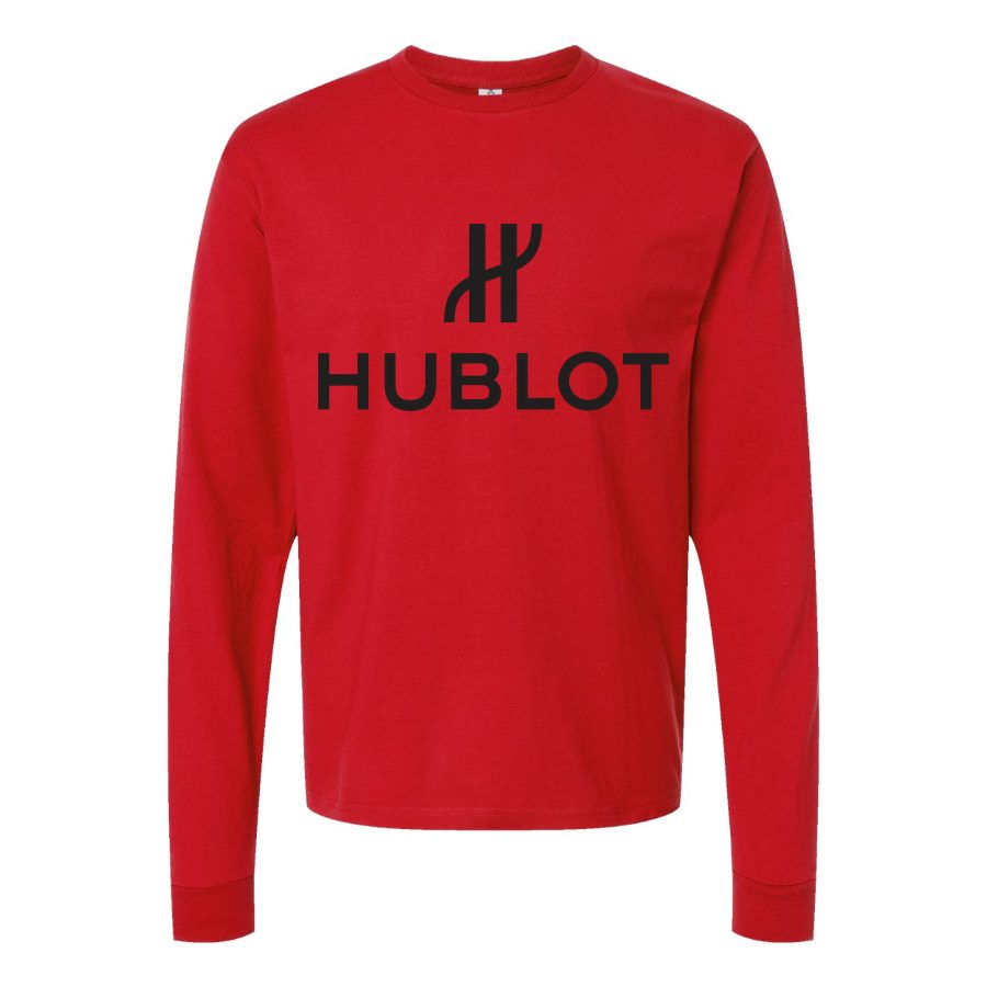 Men's Hublot logo.svg Long sleeves Cotton Blend T-Shirt - Red