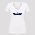 Women's Cinnabon V Neck T-Shirt in white