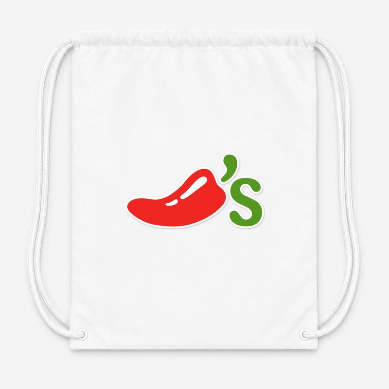 Chilis Drawstring Bag - White