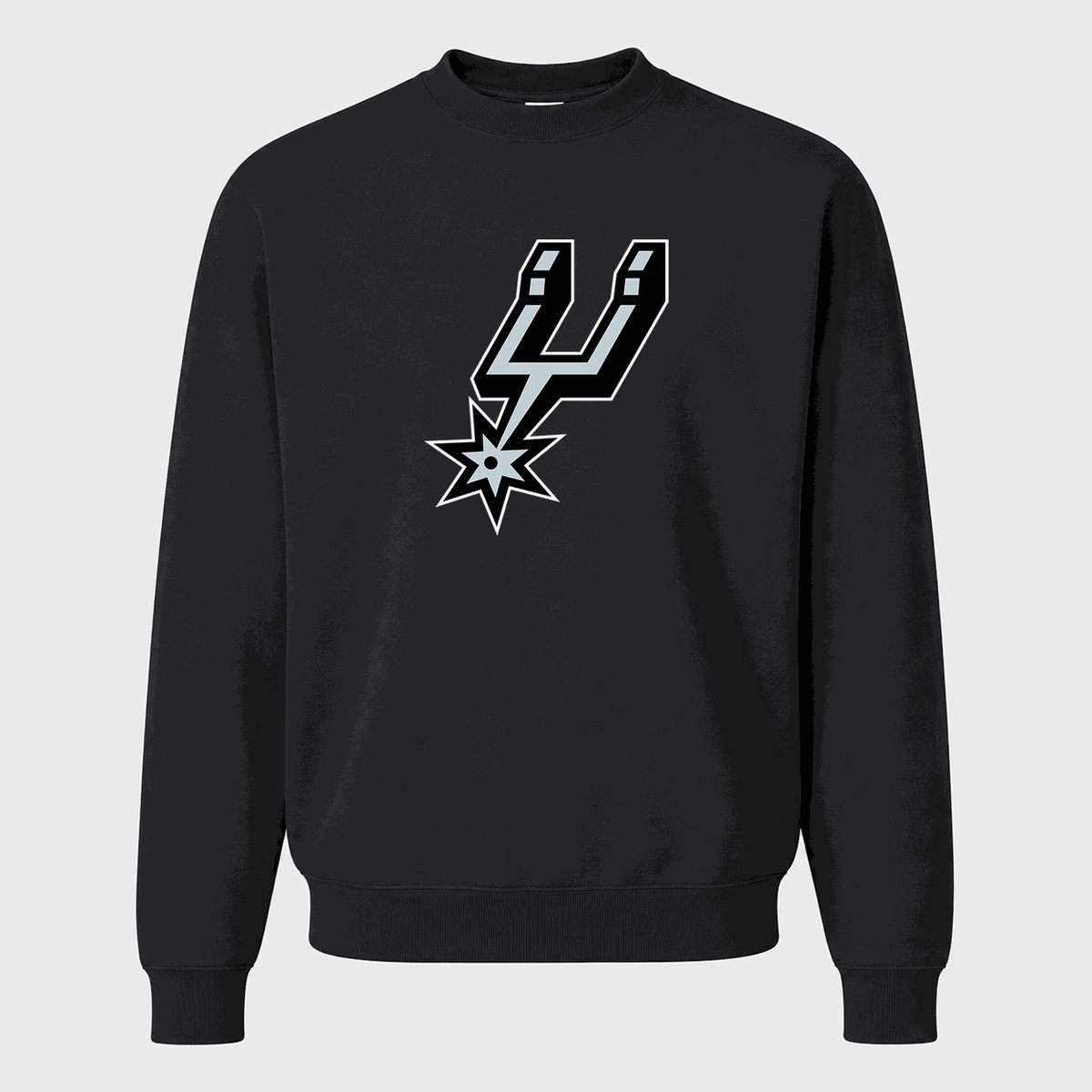 Men's San Antonio Spurs Crewneck Sweatshirt - Black