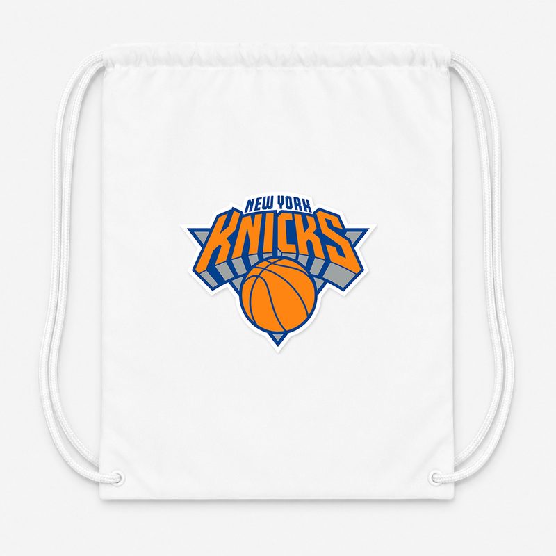 New York Knicks Drawstring Bag - White