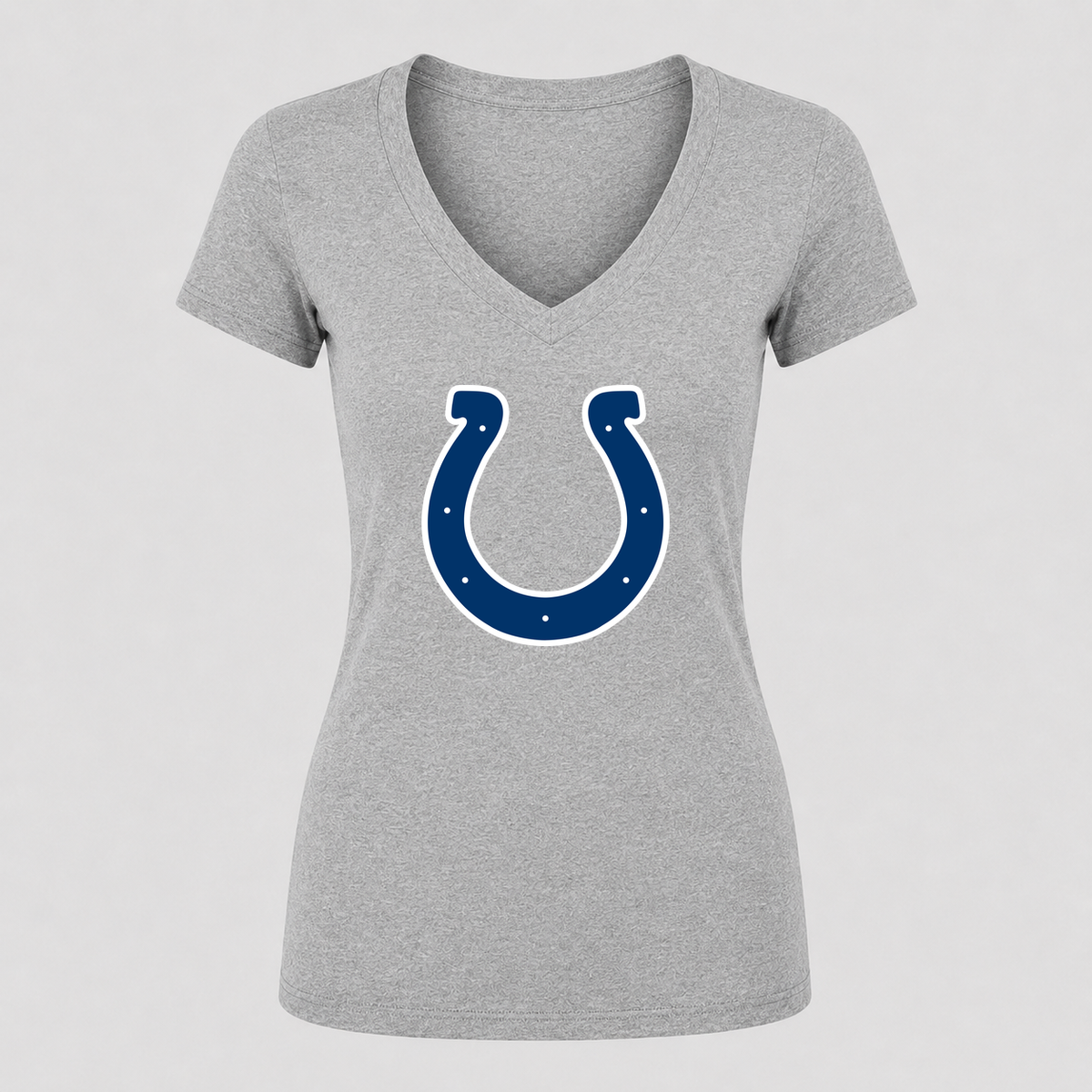 Women's Indianapolis Colts V Neck T-Shirt in gray