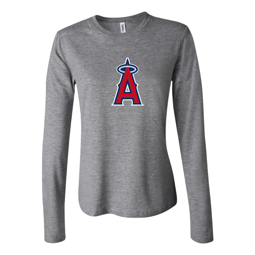 Women's Los Angeles Angels Long Sleeve T-Shirt - Gray