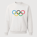 Men's Olympic Rings Logo Crewneck Sweatshirt - White
