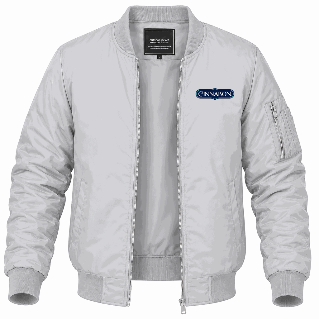 Men's Cinnabon Lightweight Bomber Jacket - Gray