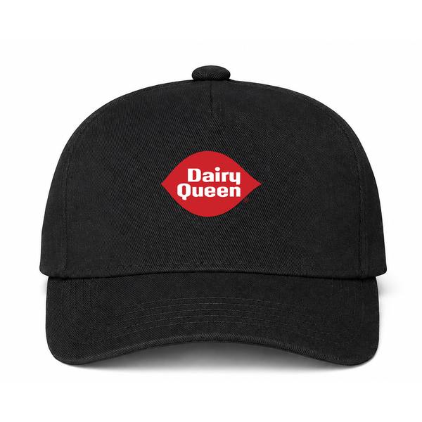 Dairy Queen Logo Black Dad Baseball Cap Hat