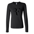 Women's Roger Federer logo black Long Sleeve T-Shirt - Black