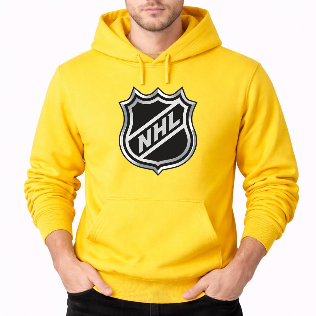 Men's NHL Shield Pullover Hoodie - Yellow