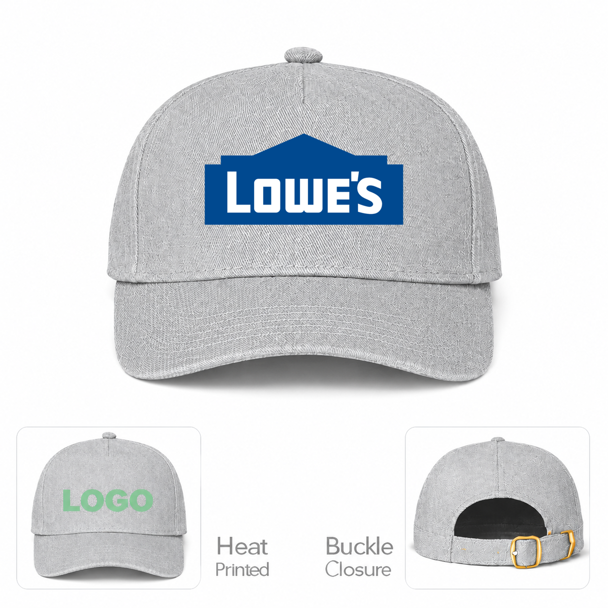 Lowe's Gray Dad Baseball Cap Hat