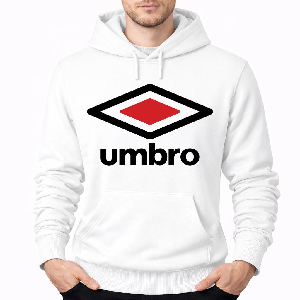 Men's Umbro Pullover Hoodie - White