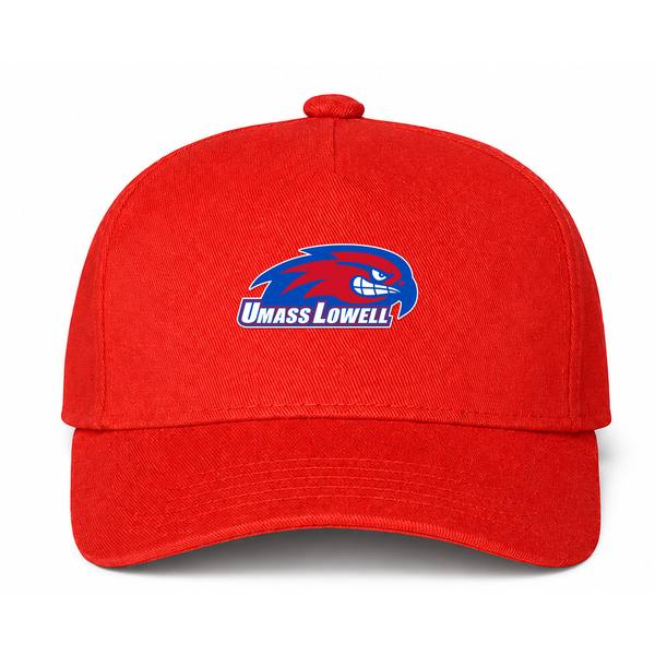 UMass Lowell River Hawks Logo Red Dad Baseball Cap Hat