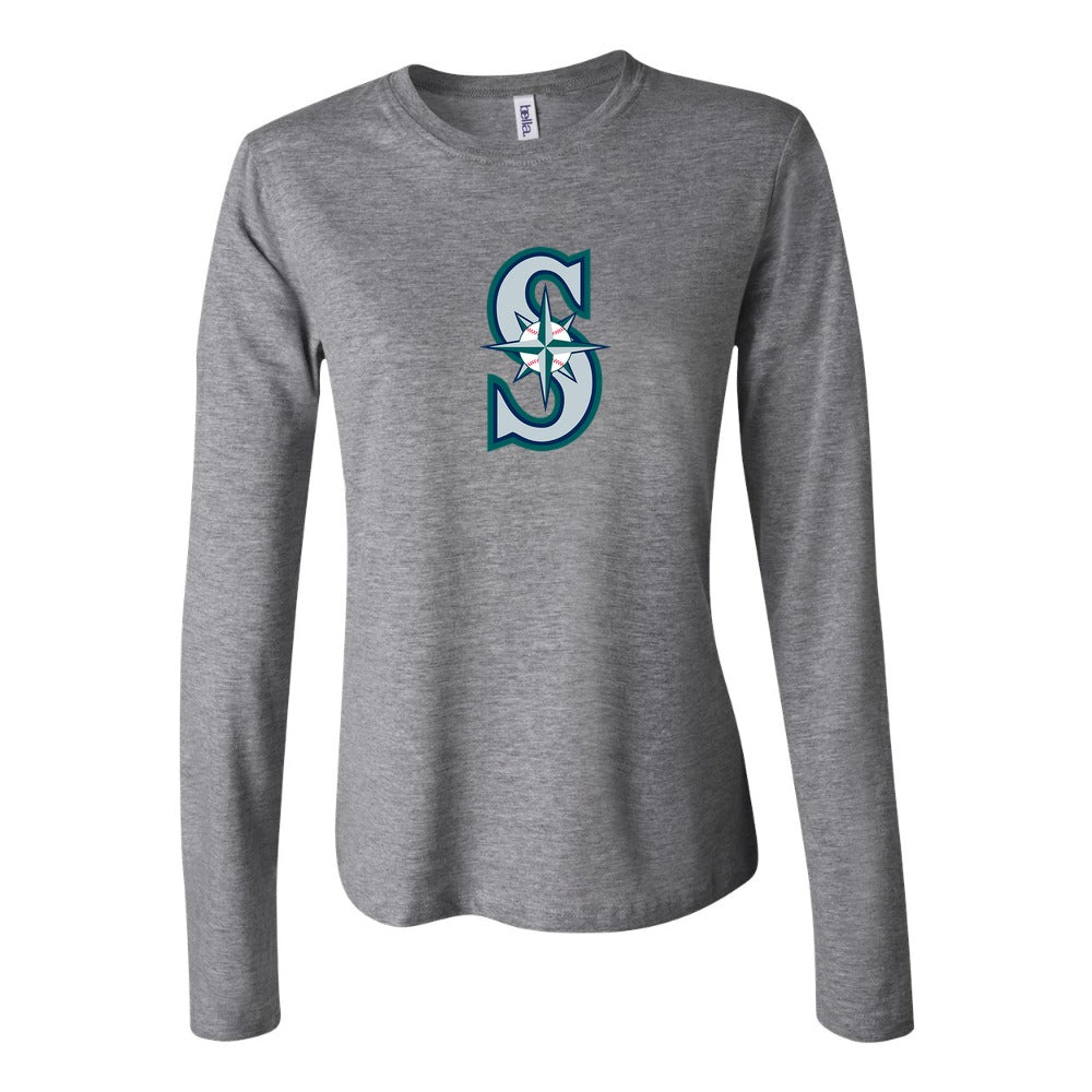 Women's Seattle Mariners Long Sleeve T-Shirt - Gray