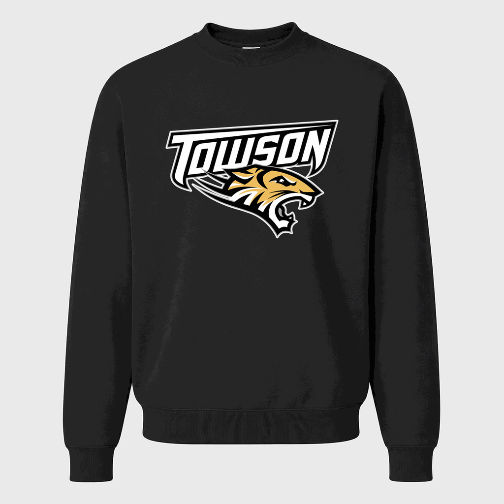 Men's Towson Tigers Crewneck Sweatshirt - Black