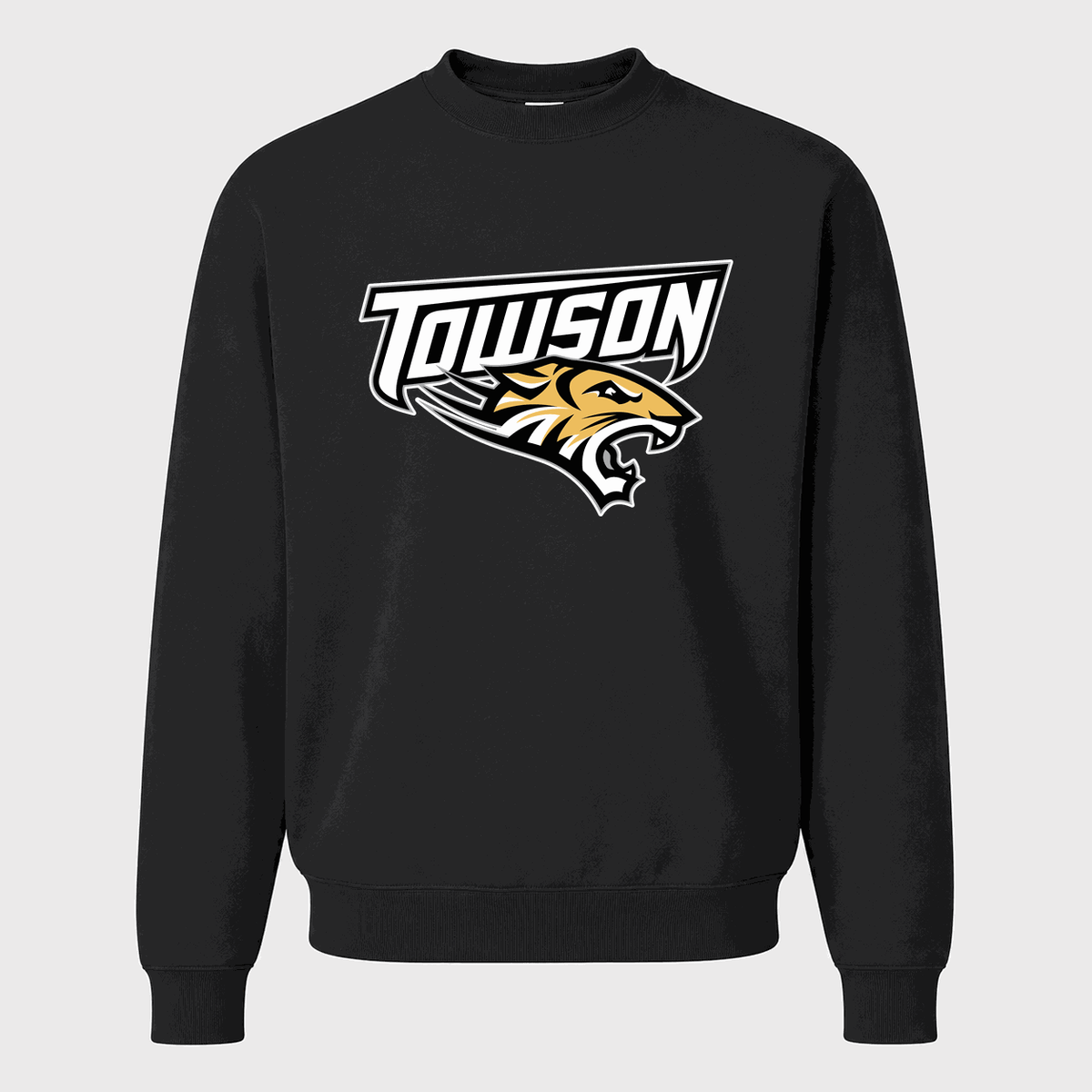 Men's Towson Tigers Crewneck Sweatshirt - Black