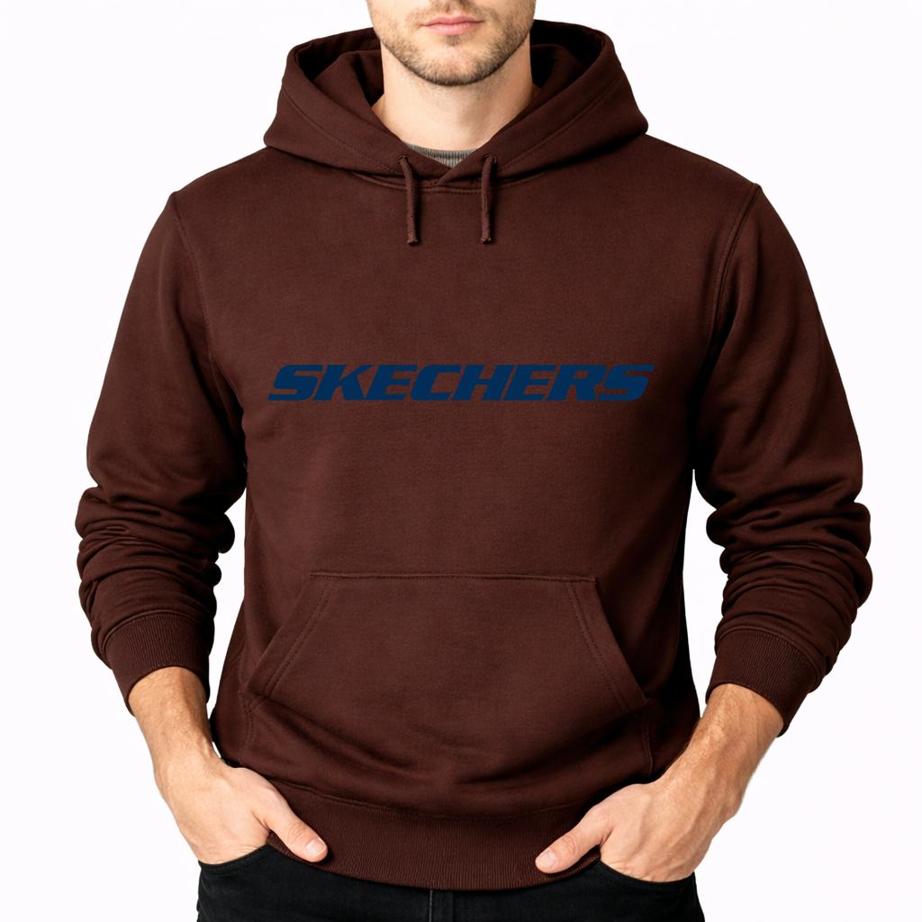 Men's Skechers Pullover Hoodie - Brown