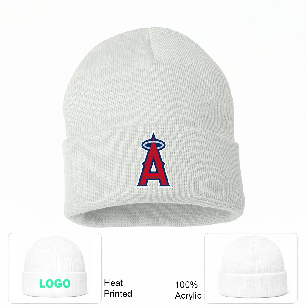 MLB Los Angeles Angels Beanie Hat - White
