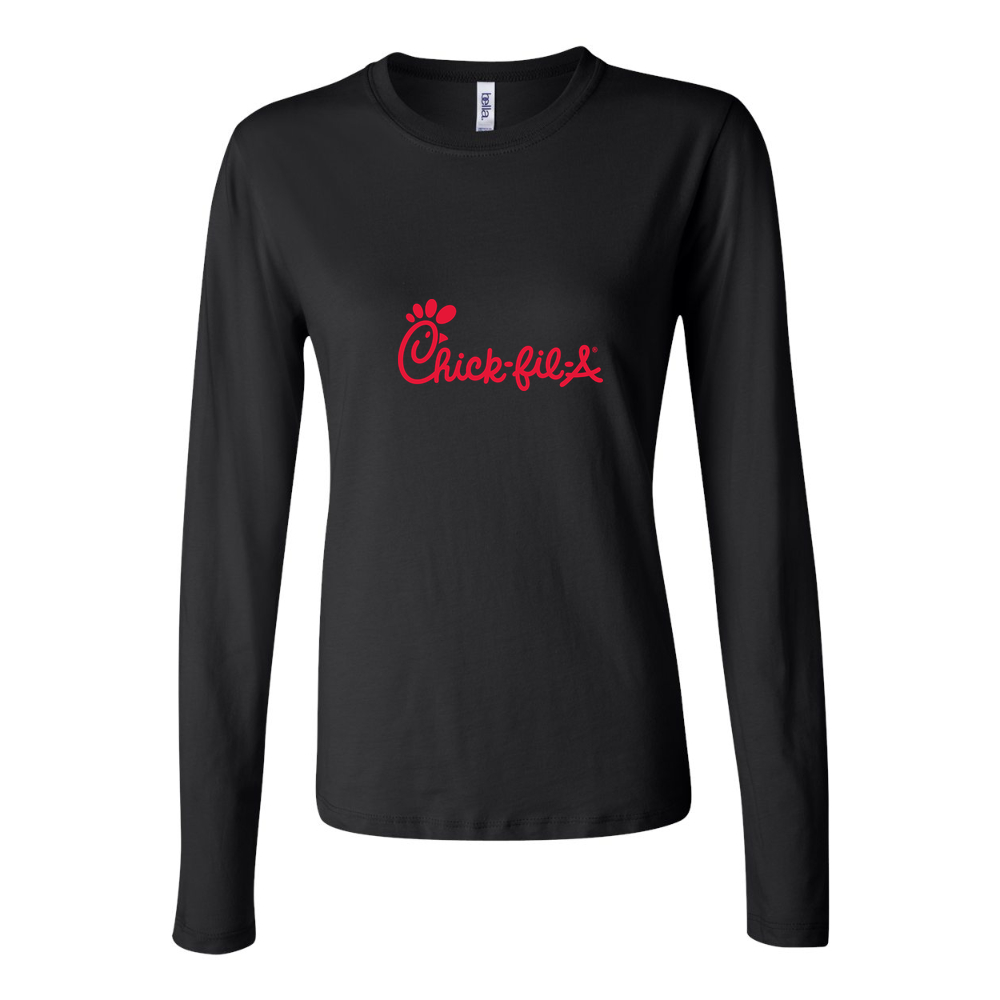 Women's Chick fil A Long Sleeve T-Shirt - Black
