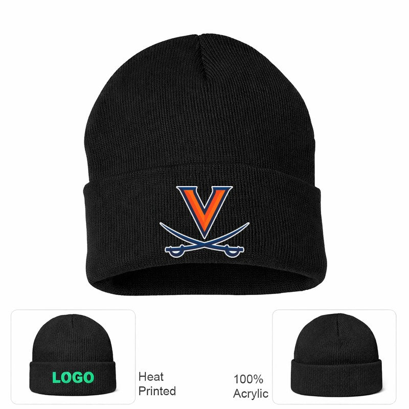 Virginia Cavaliers Black Beanie Hat