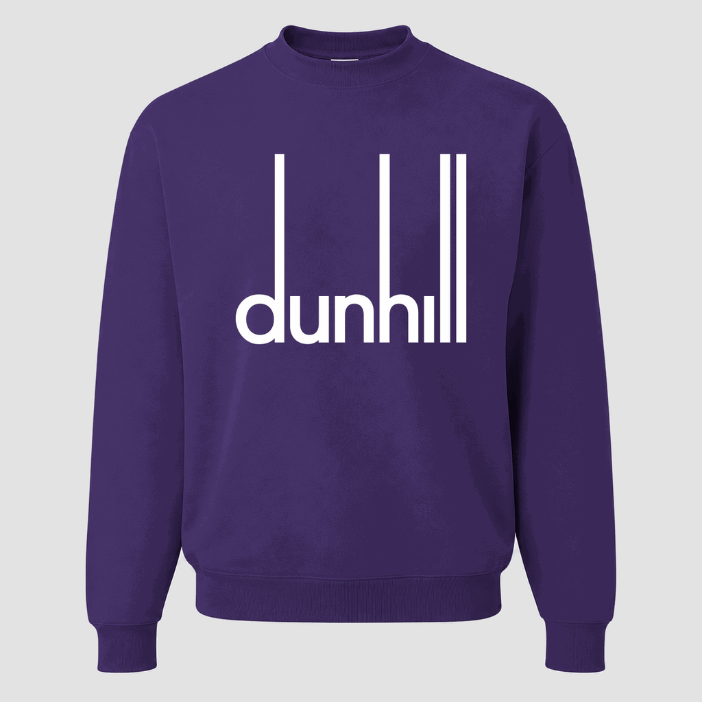 Men's Dunhill Logo Crewneck Sweatshirt - Purple
