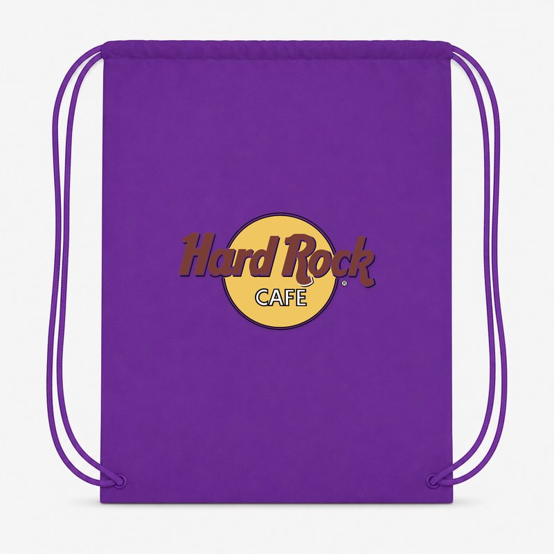 Hard Rock Cafe Drawstring Bag - Purple