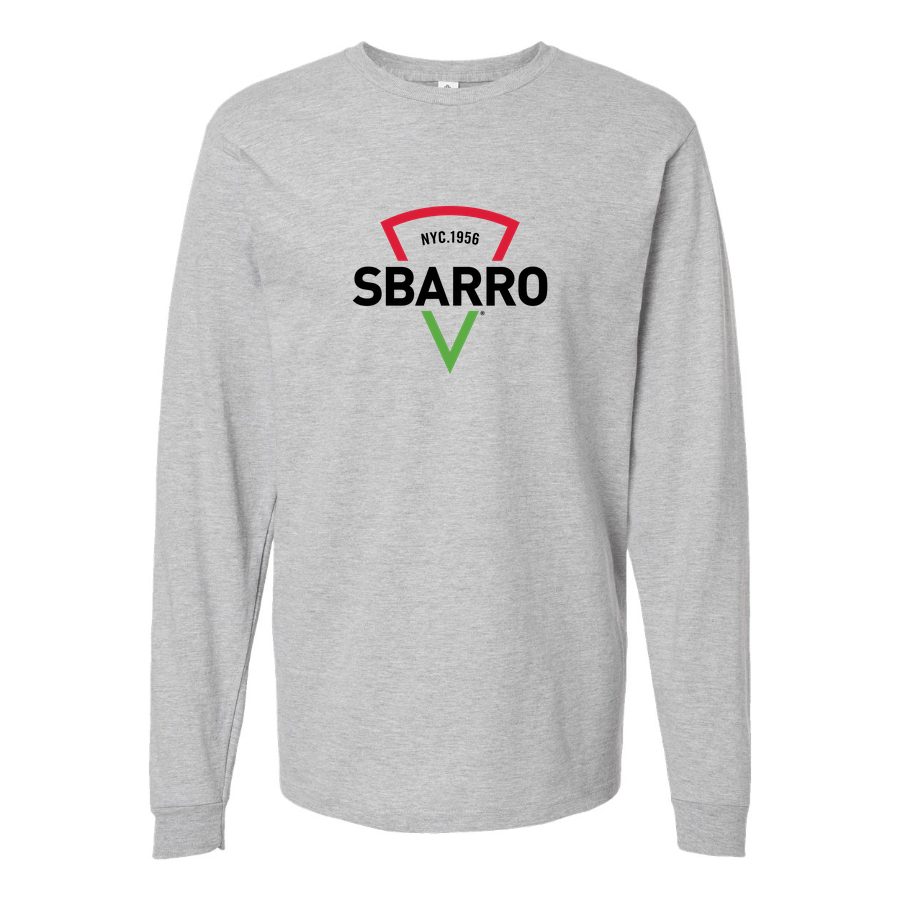Men's Logo-Sbarro-1536x864 Long sleeves Cotton Blend T-Shirt - Gray
