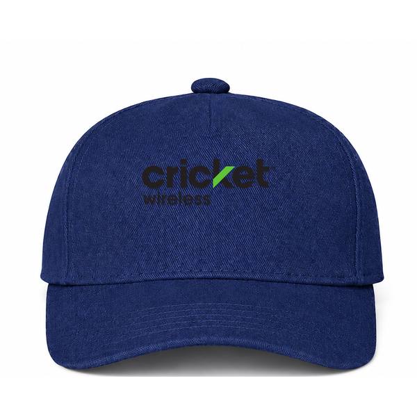 Cricket Wireless Logo Navy Dad Baseball Cap Hat
