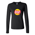 Women's Lays Logo food Long Sleeve T-Shirt - Black