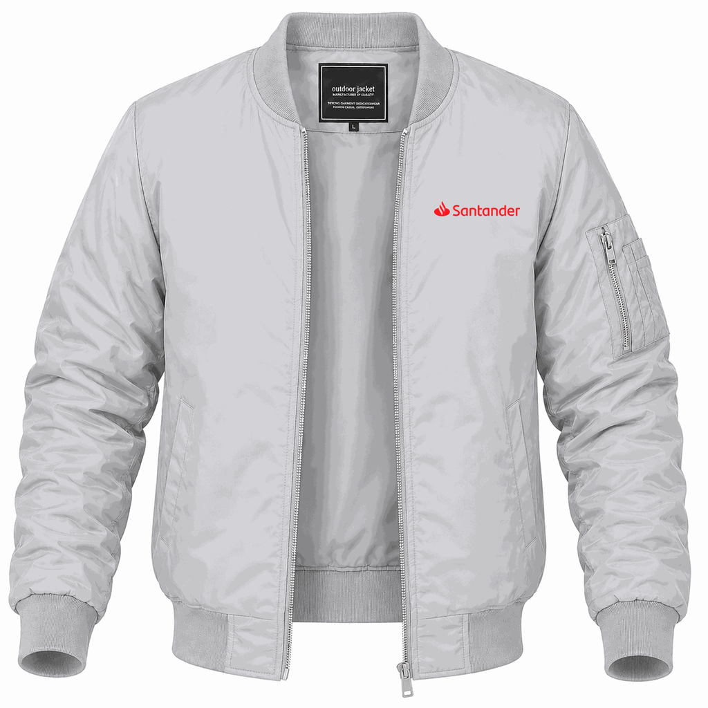 Men's Santander Lightweight Bomber Jacket - Gray