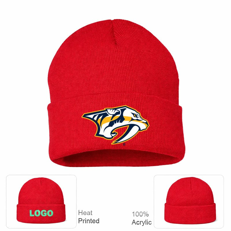 Nashville Predators Red Beanie Hat