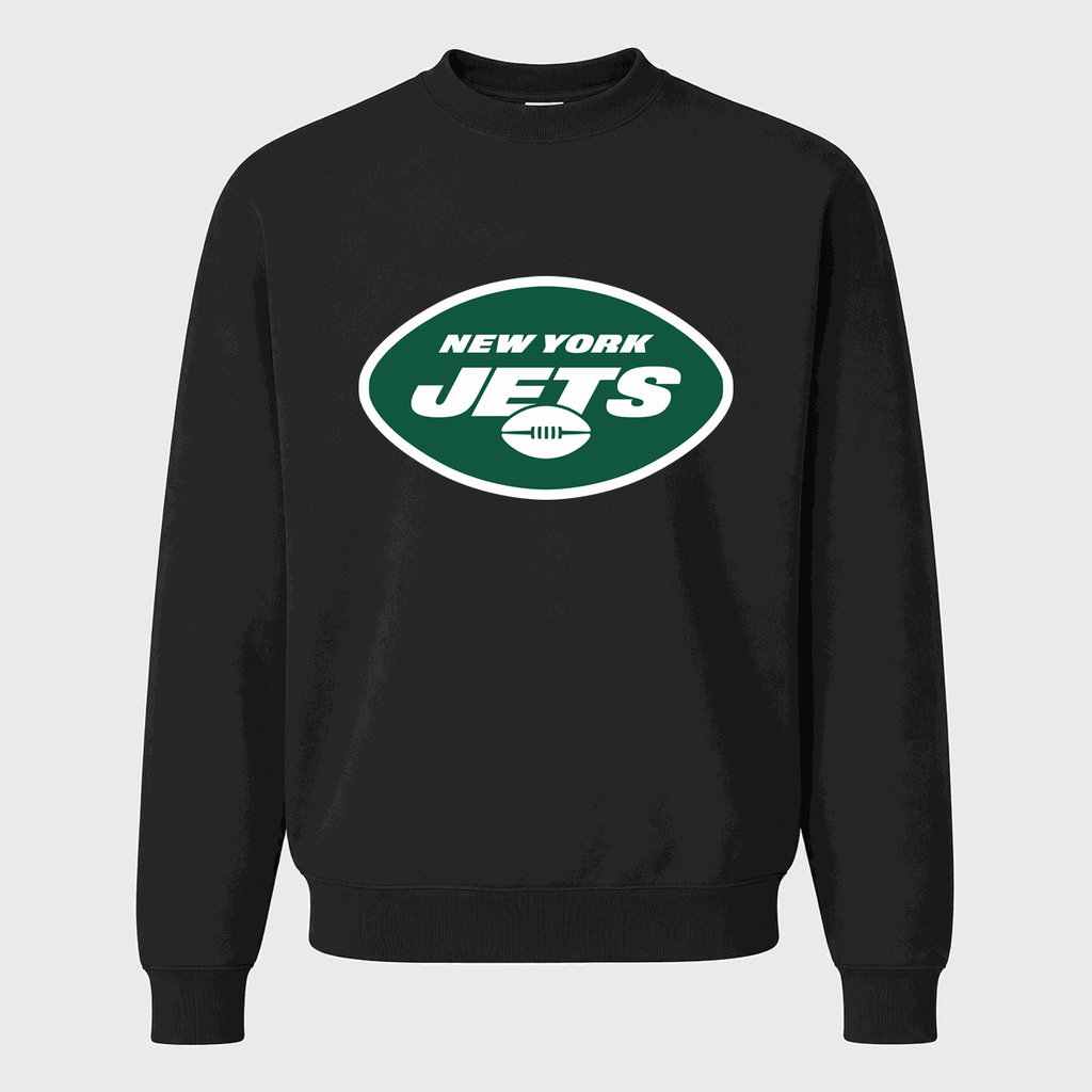 Men's New York Jets Crewneck Sweatshirt - Black