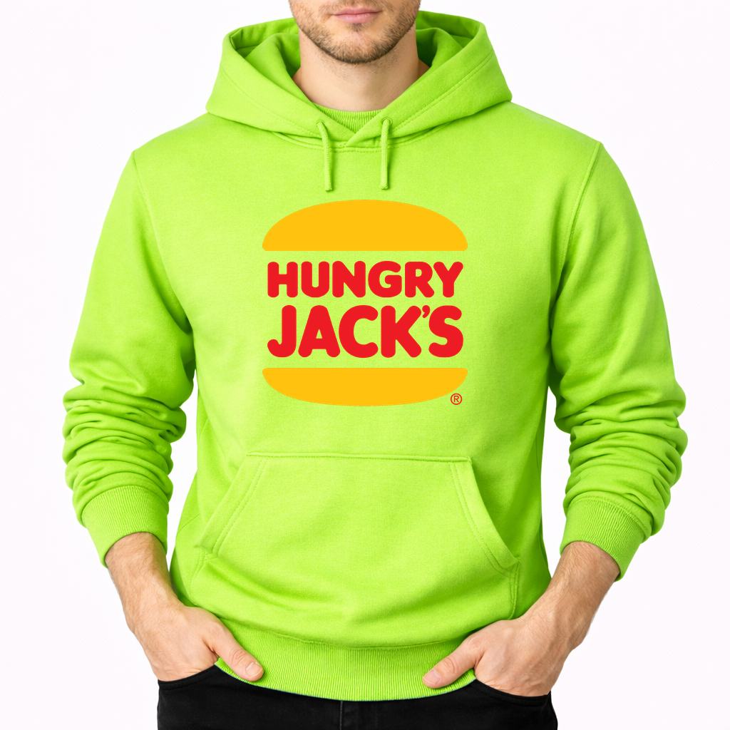 Men's Hungry Jacks Pullover Hoodie - Lime green
