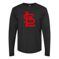 Men's St. Louis Cardinals Long sleeves Cotton Blend T-Shirt - Black