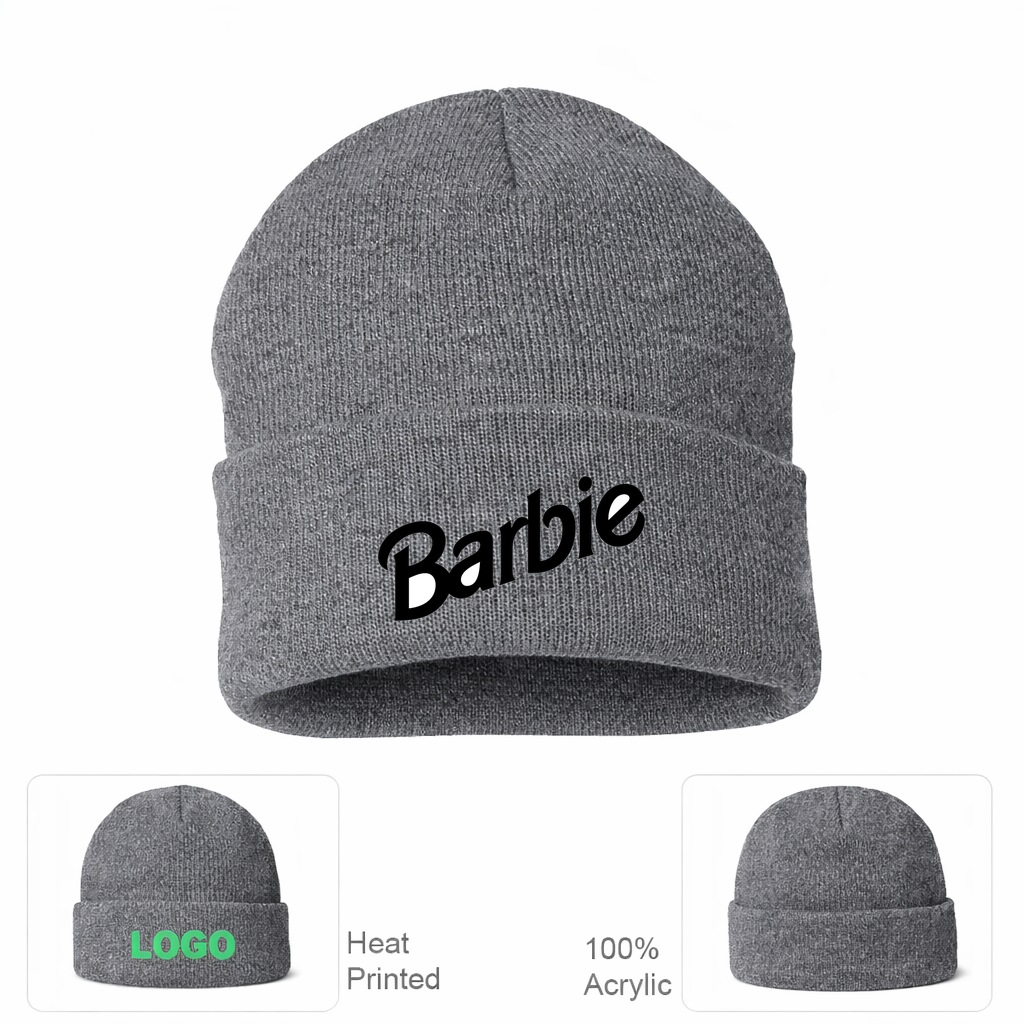 Barbie Beanie Hat - Grey