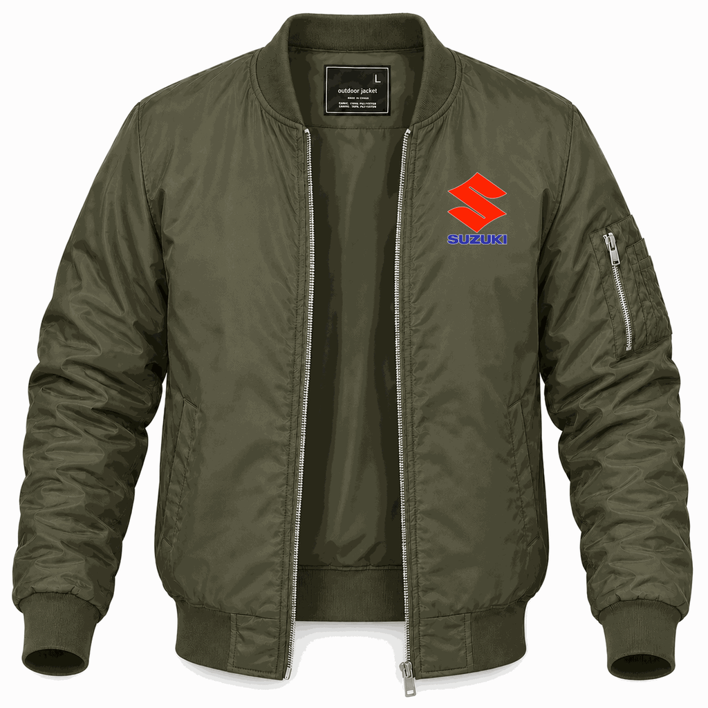 Men's Suzuki Lightweight Bomber Jacket - Army Green