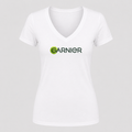 Women's Garnier V Neck T-Shirt in white