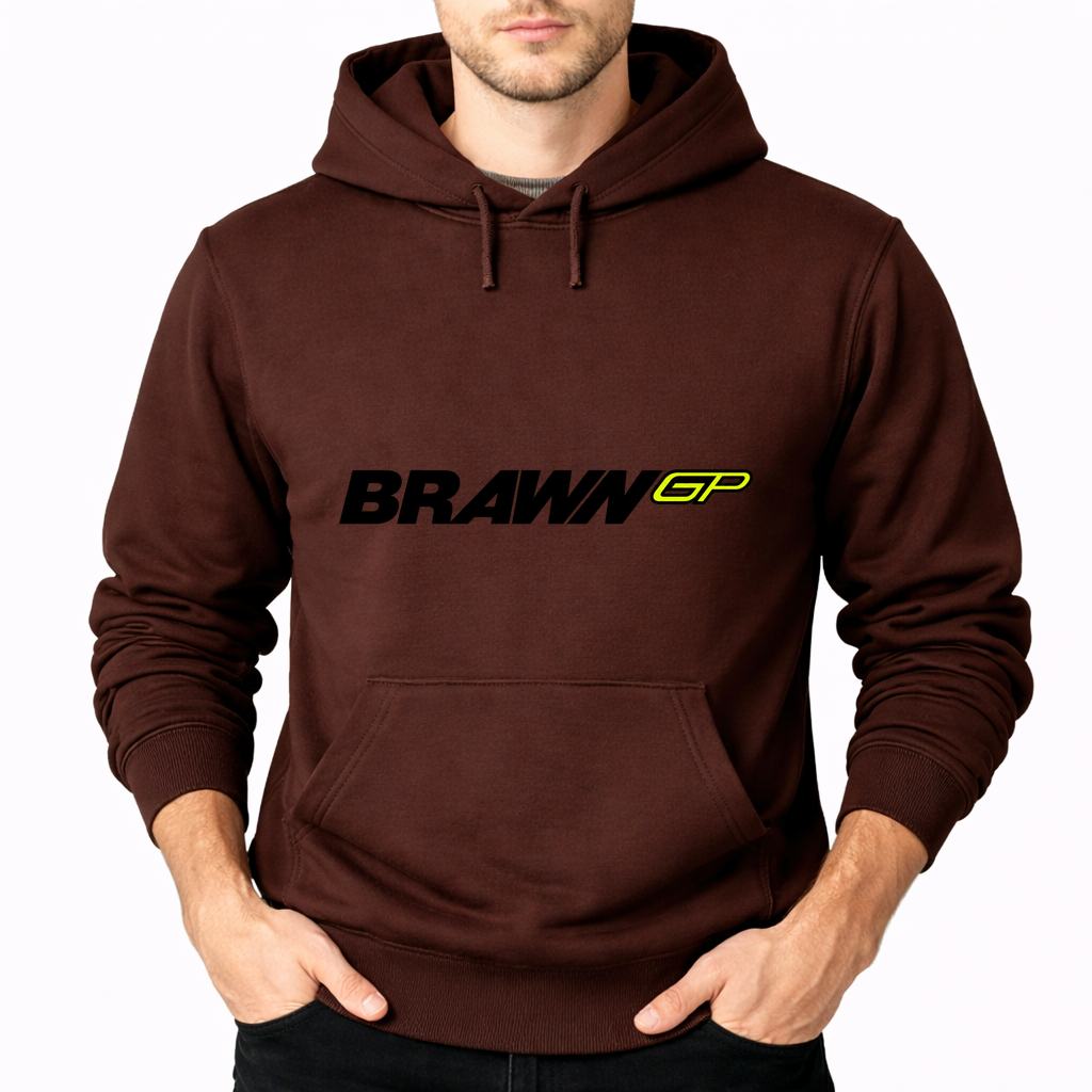 Men's Brawn GP Pullover Hoodie - Brown