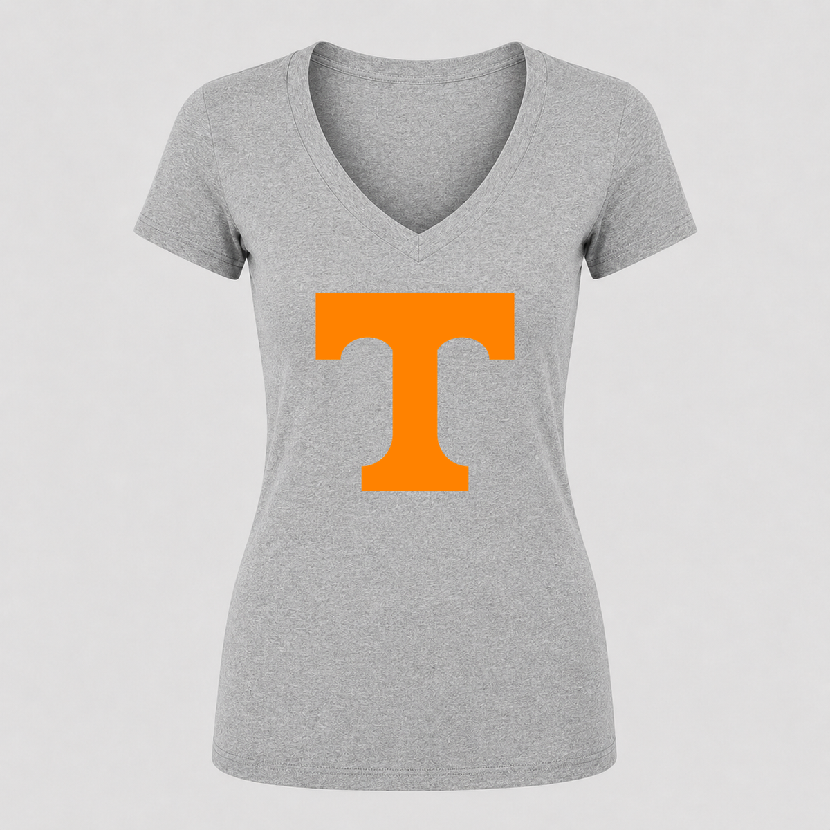 Women's Tennessee Volunteers V Neck T-Shirt in gray