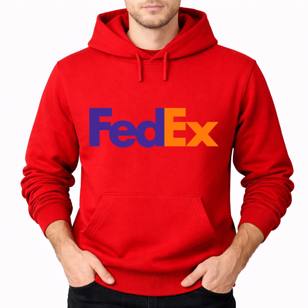 Men's Fedex Pullover Hoodie - Red