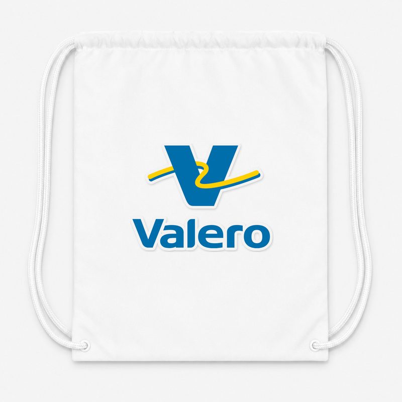 Valero Gas Station Drawstring Bag - White