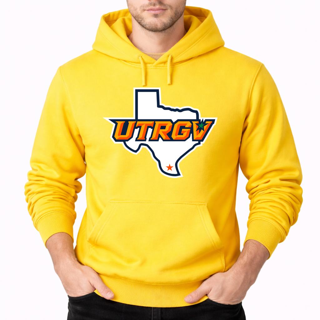Men's UTRGV Vaqueros Pullover Hoodie - Yellow