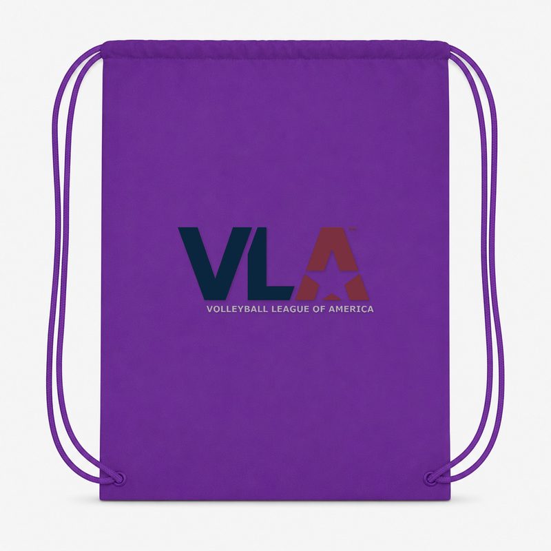 American Volleyball League Drawstring Bag - Purple