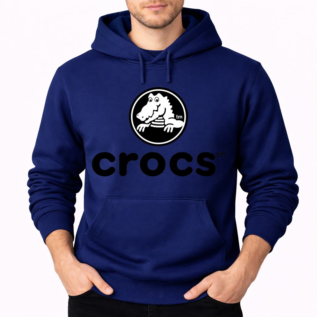 Men's Crocs Pullover Hoodie - Navy