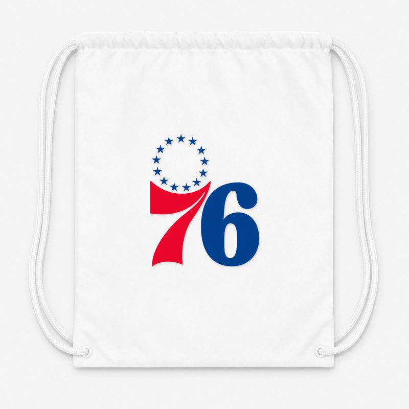 Philadelphia 76ers Drawstring Bag - White